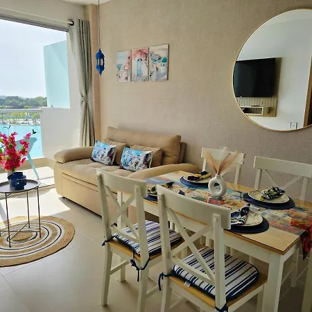 Apartamento Santorini Baia Kristal Con Playa única En Cartagena